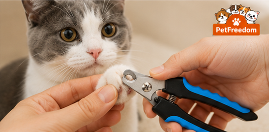 PetFreedom™ Professional Pet Nail Clippers – Dog & Cat | Includes PDF Grooming Guide
