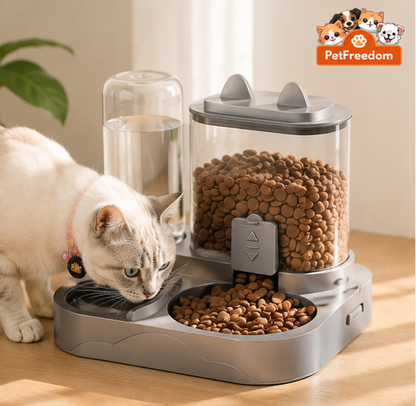 PetFreedom™ 2-in-1 Auto Cat Feeder & Water Dispenser
