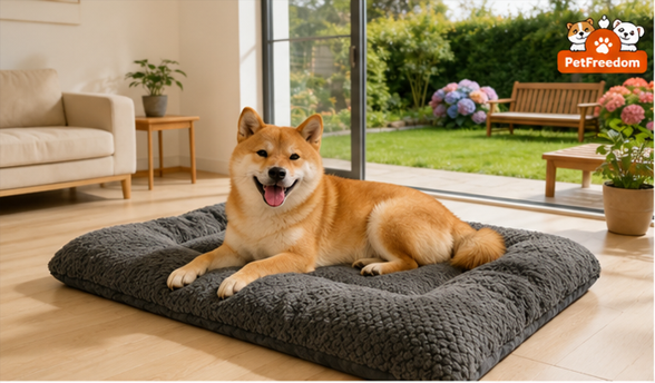 PetFreedom™ Plush Dog Crate Pad & Bed